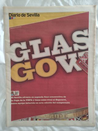 Lote 5 periódicos UEFA Sevilla FC