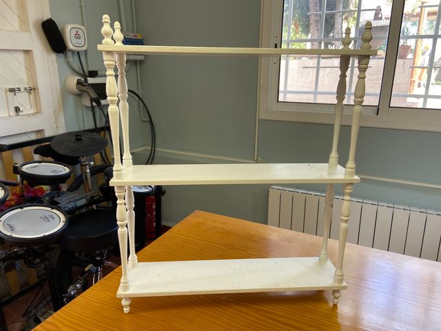 estantería de madera, 3 estantes