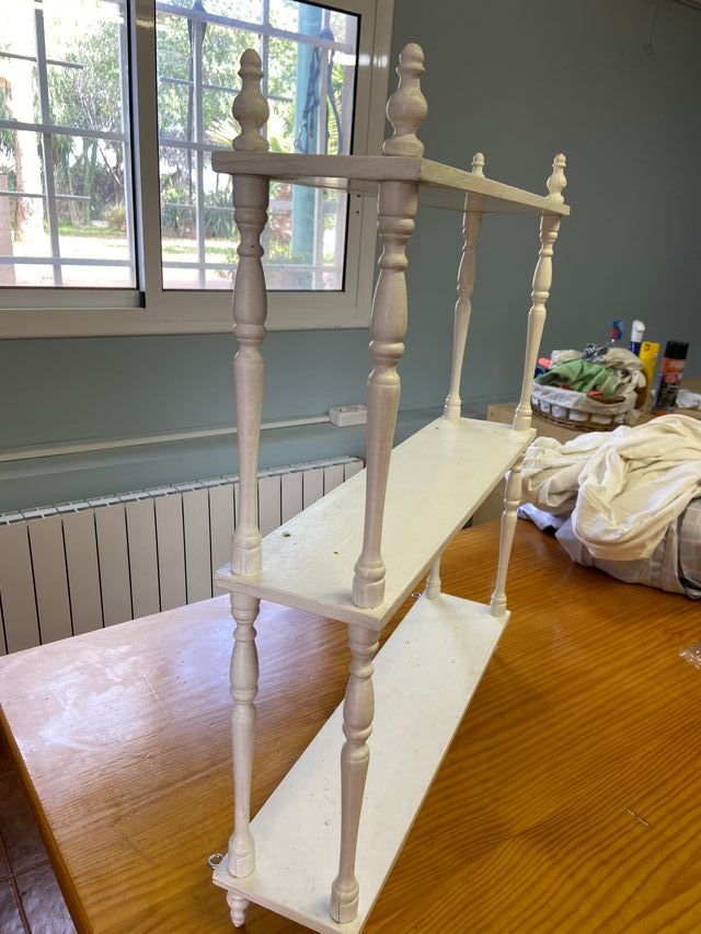 estantería de madera, 3 estantes