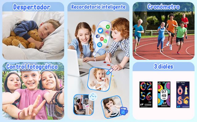 Pulsera Reloj deportivo niños smartwatch NUEVO