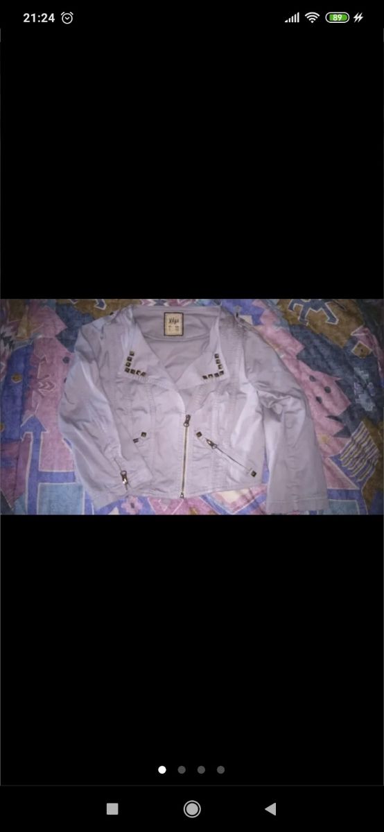 Chaqueta gris tachuelas NUEVA PULL&BEAR