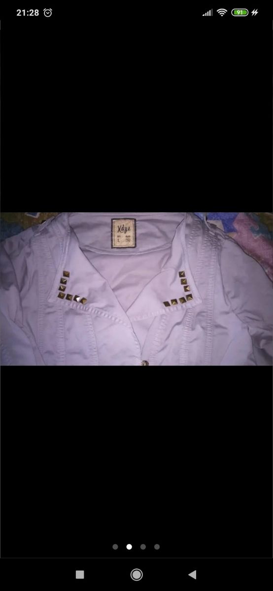 Chaqueta gris tachuelas NUEVA PULL&BEAR