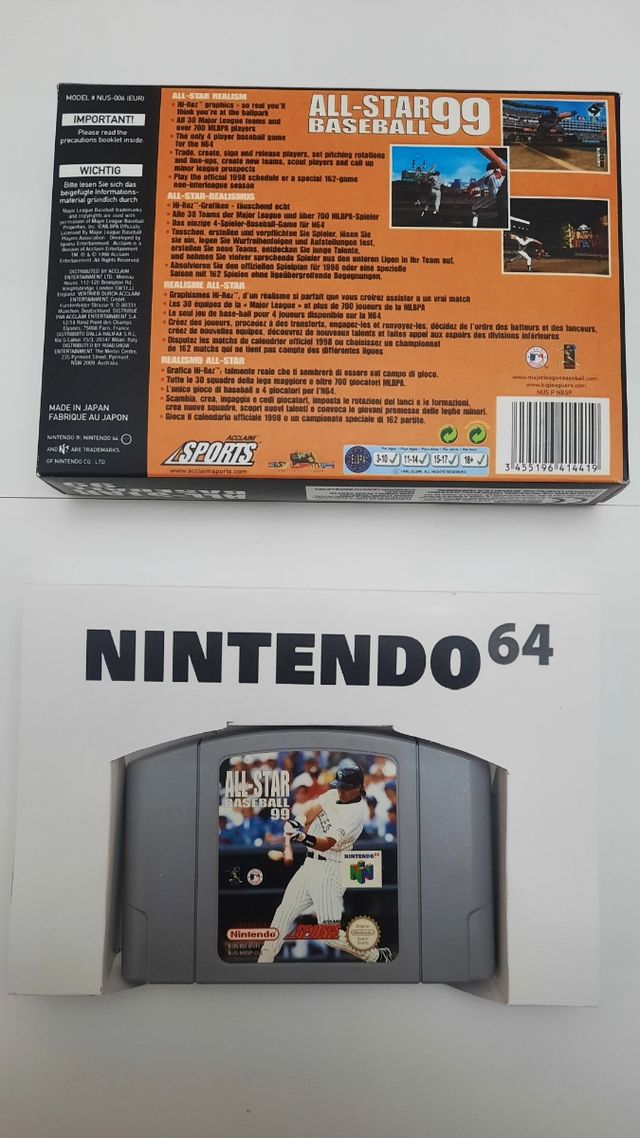ALL STAR BASEBALL 99 N64