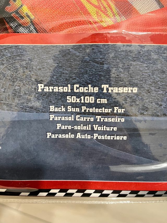 Parasol trasero para coche o furgoneta