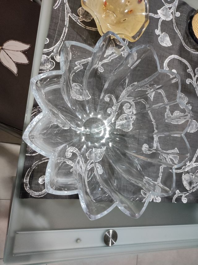 Centro tavola in cristallo