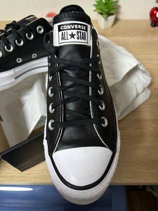 Zapatillas Converse negras con plataforma