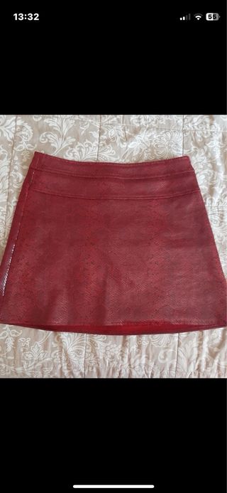 Falda de zara trf de polipiel