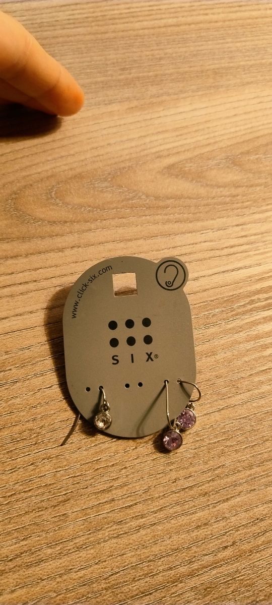 Orecchini click six con diamantino