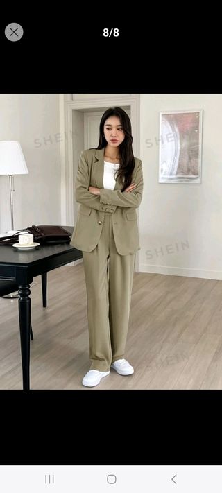 Traje chaqueta pantalón completo unicolo