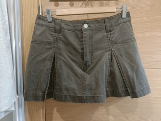 Falda-pantalon marrón 