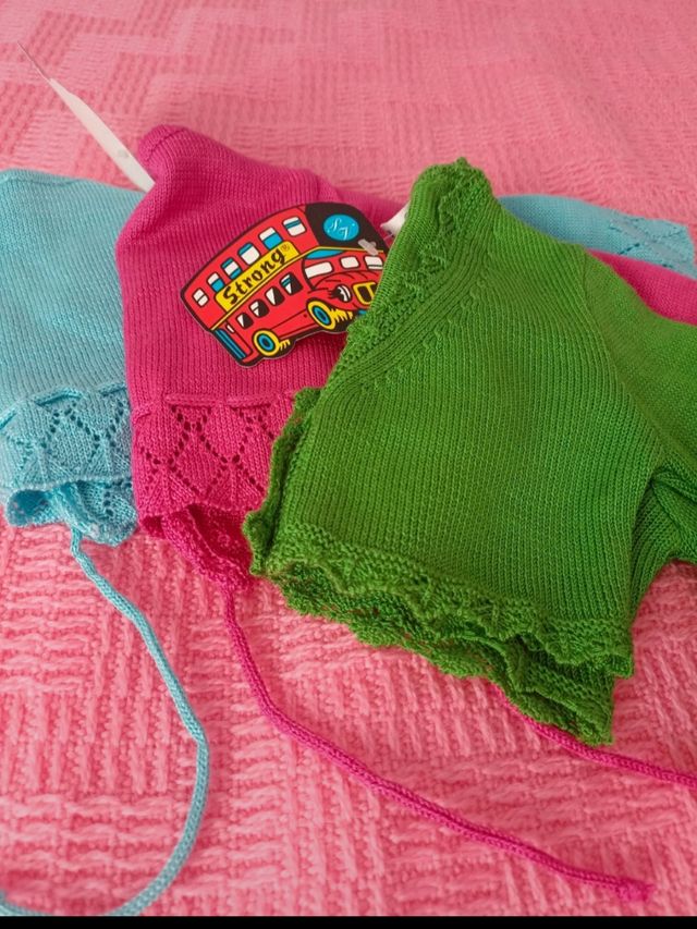 lote 3 rebecas boleros bebe