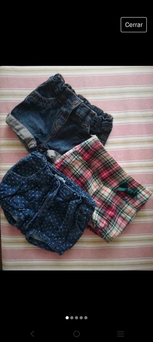 lote 3 shorts bebé 