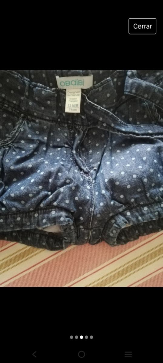 lote 3 shorts bebé 