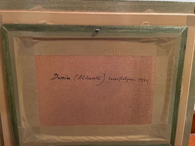 Cuadro Luis Helguero Puyuel , Denia 1994 Alicante