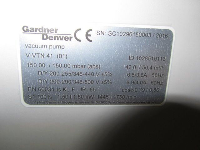 Bomba de vacío Gardner Denver