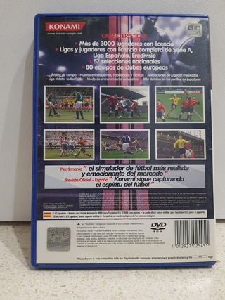 Juego ps2 pro evolution soccer 4