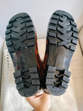 Botas altas agua mujer Leopardo, talla 37 NUEVAS