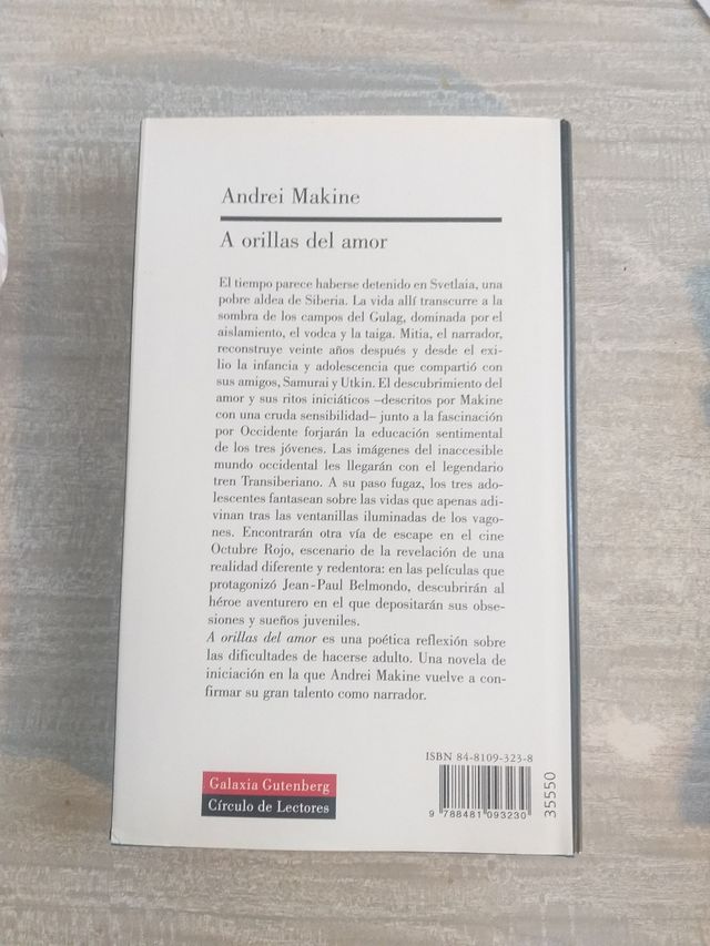 A ORILLAS DEL AMOR.Andrei Makine