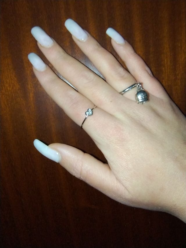 Anello cuore acciaio regolabile