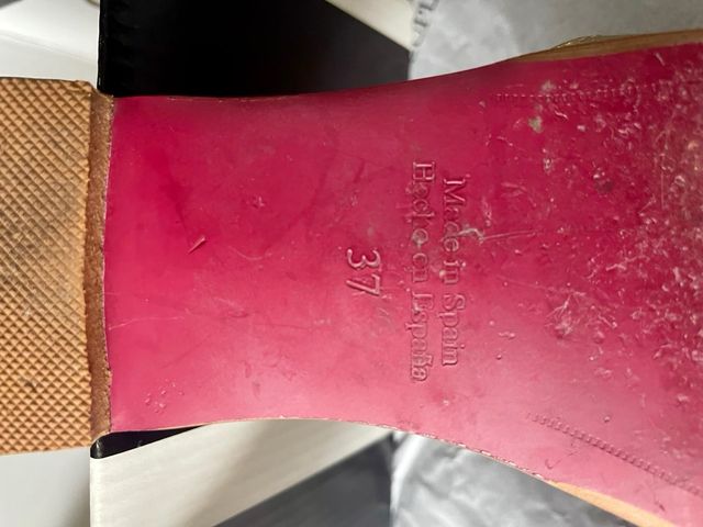 Zapato plano, abierto, color dorado, Cuplé