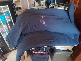 Cuna de viaje, alzador colchón y colchón