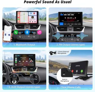 RADIO PANTALLA 7'' CARPLAY ANDROID AUTO MIRRORING