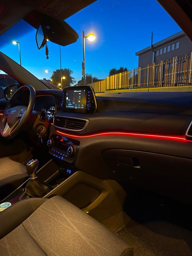 Instalacion de luces ambientales led coche