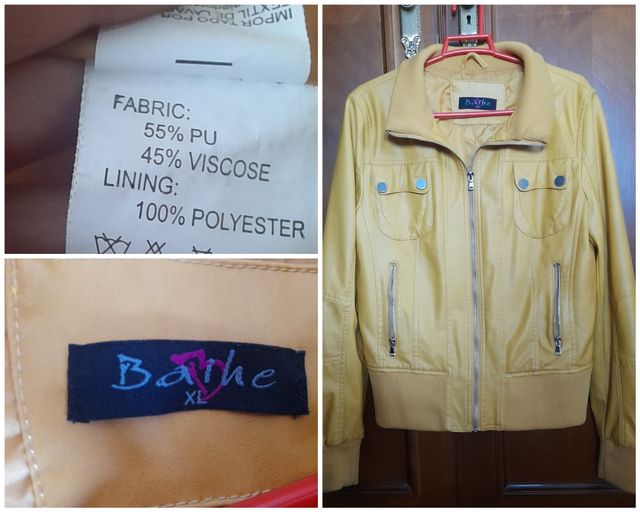 Chaqueta bomber mostaza. Talla XL