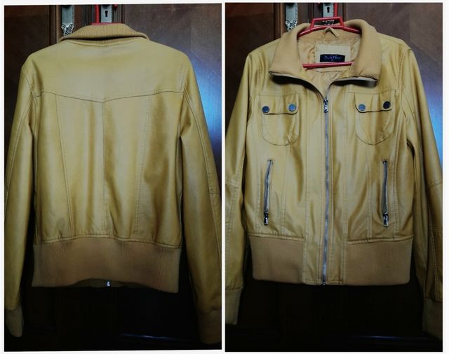 Chaqueta bomber mostaza. Talla XL