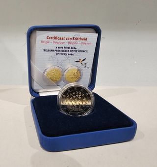 Monedas 2€ Proof Bélgica Presidencia 2024