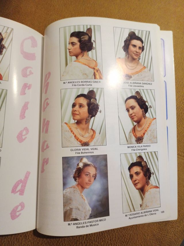 Libro Fiestas Olleria 1990 colección, nostalgicos