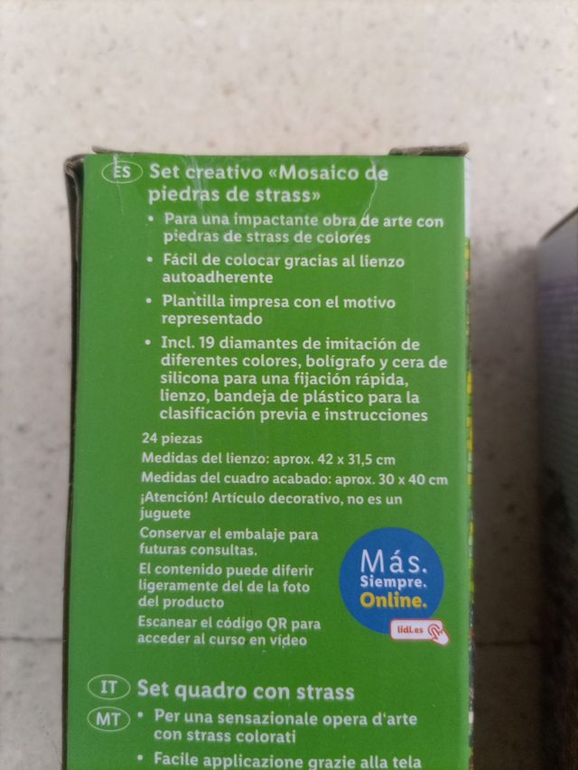 Mosaico de piedras de strass