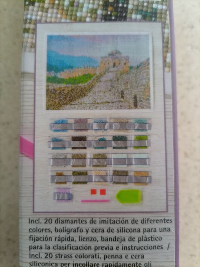 Mosaico de piedras de strass