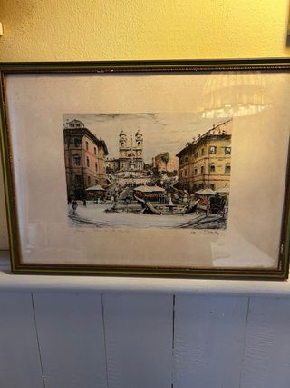 Stampa con cornice Roma