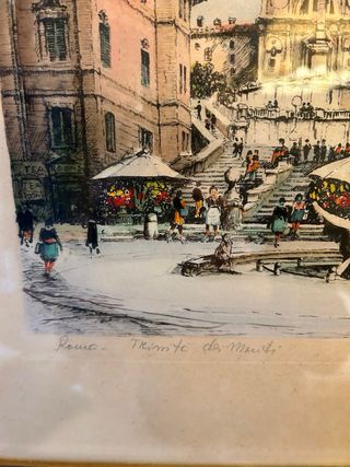 Stampa con cornice Roma