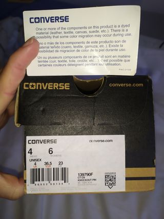 Converse rosa fosforito 36,5 