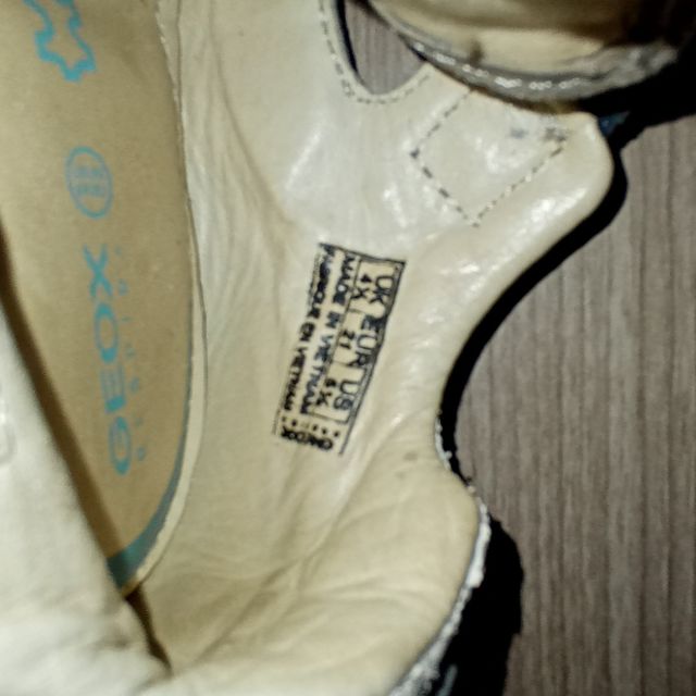 Sandali GEOX, blu, beige e bianchi, numero 21