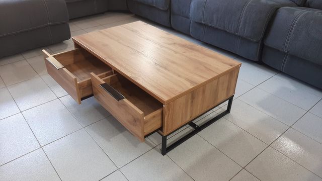 Super Precio!! Mesa de Centro rustica color roble