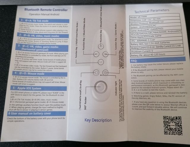 Telecomando wireless bluetooth