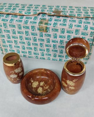 Set fumo vintage in alabastro anni '70