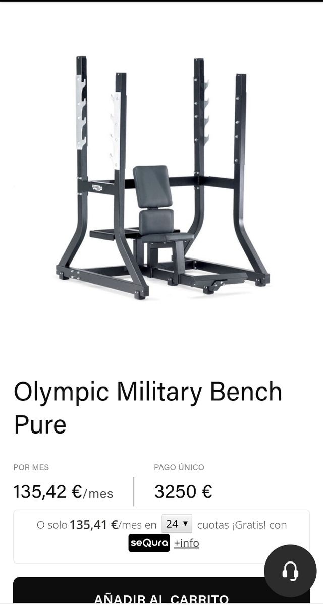 Banco press hombro technogym