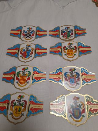 Lote de vitolas colección heráldica 