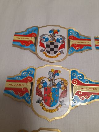 Lote de vitolas colección heráldica 