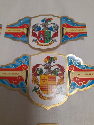 Lote de vitolas colección heráldica 