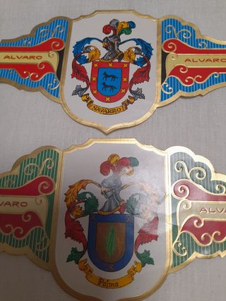 Lote de vitolas colección heráldica 