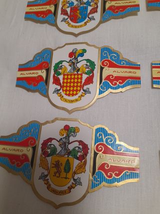 Lote de vitolas colección heráldica 