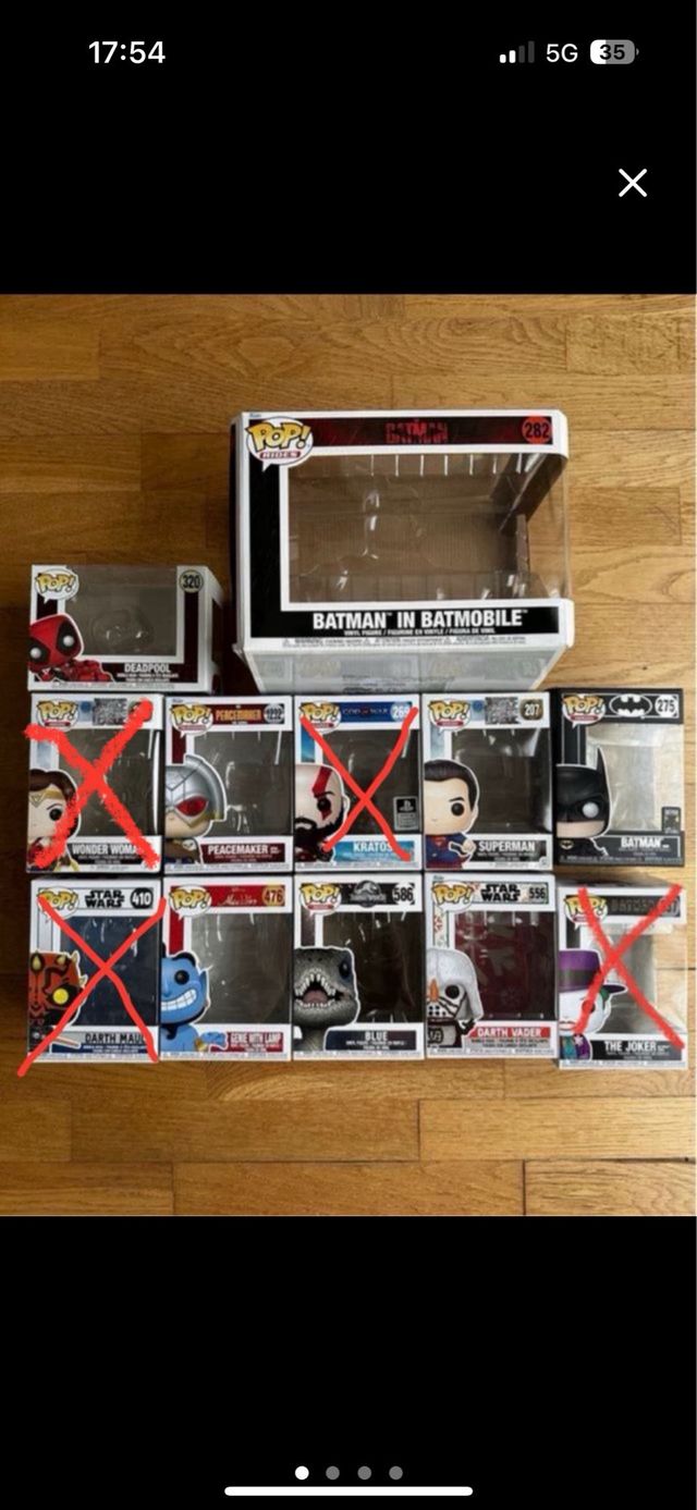 Cajas funko pop vacías