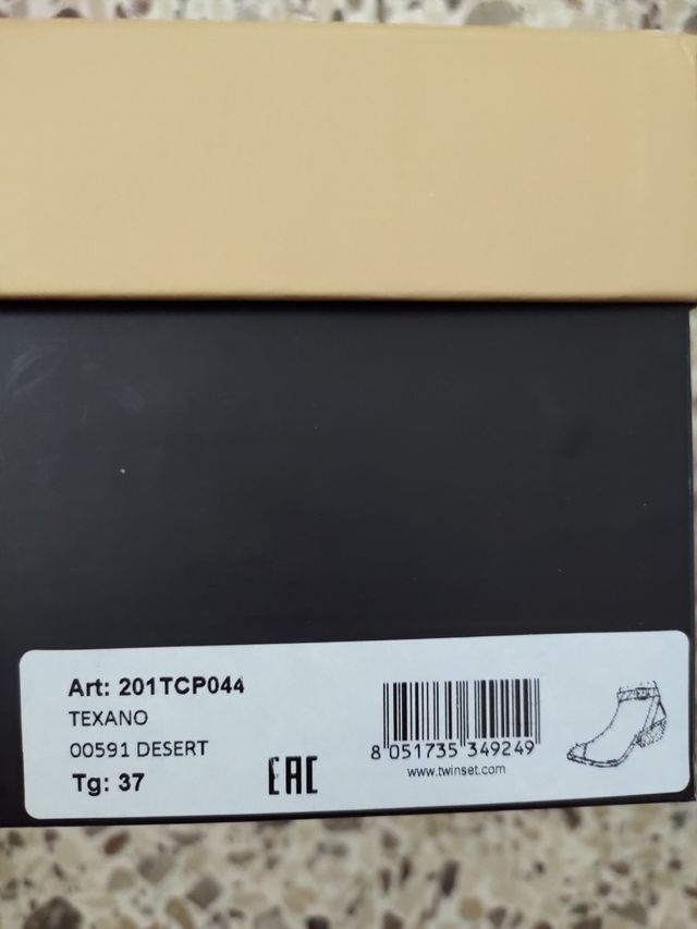 Tronchetti beige scuro TwinSet