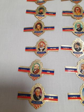 Lote de vitolas colección personajes