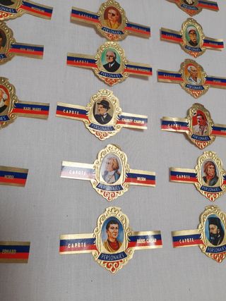 Lote de vitolas colección personajes